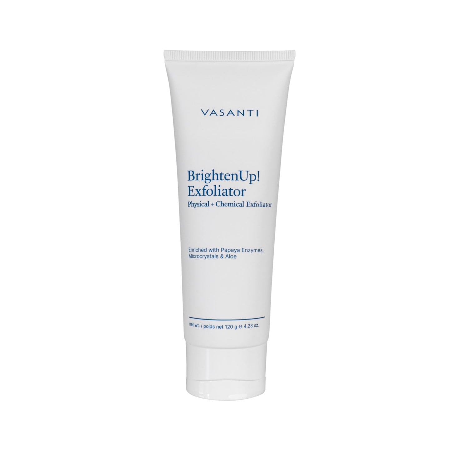 VASANTI Exfoliating Face Wash, Original Size (120g) - Enzymatic Face Rejuvenator which is Enriched with Papaya, Microcrystals, Aloe Vera - Get Healthy Beauty & Personal Care VASANTI