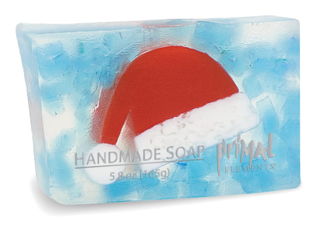 Primal Elements Glycerin Bar Soap in Shrinkwrap, Santa's Cap, 5.8 Ounce Beauty & Personal Care Primal Elements