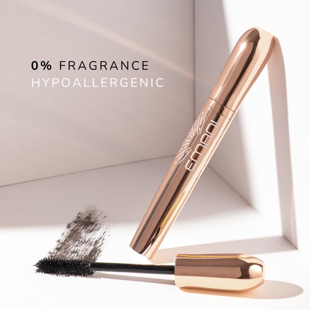 Emani Natural Healthy Lash Mascara, Volume and Length, Hypoallergenic for Sensitive Eyes, Clean Natural Ingredients, Smudge Proof & Volumizing… Beauty & Personal Care Emani