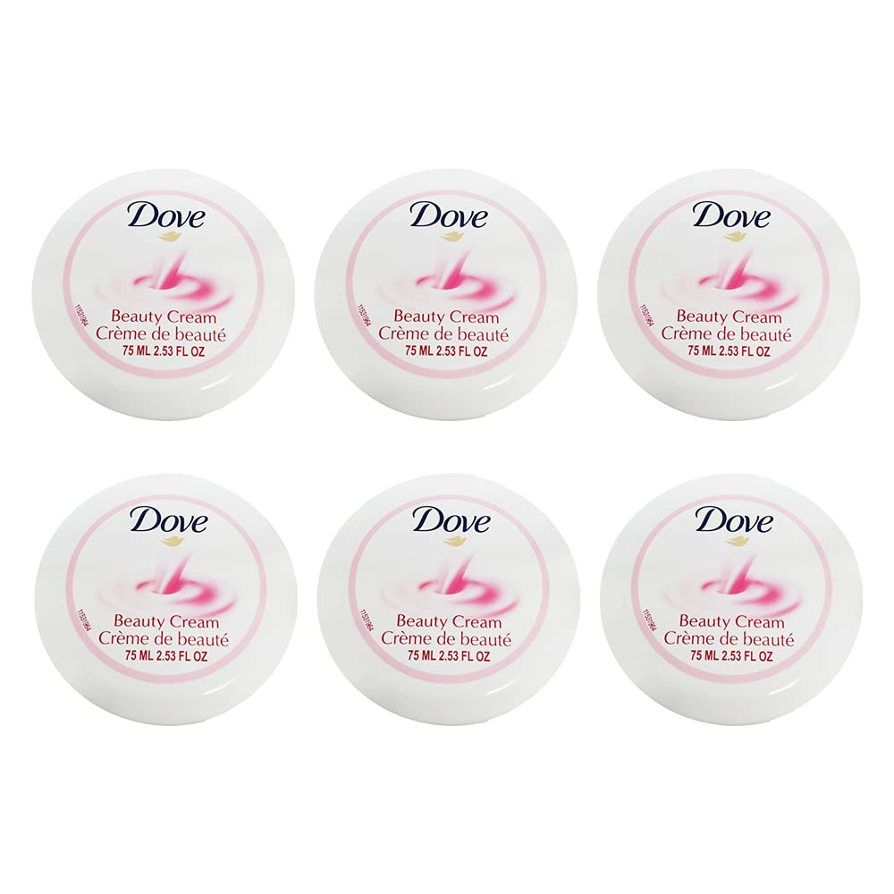 Dove Nourishing Body Care Face, Hand and Body Beauty Cream for Normal to Dry Skin Lotion for Women with 24 Hour Moisturization, 2.53 FL OZ (Pack of 6) Beauty and Personal Care Dove