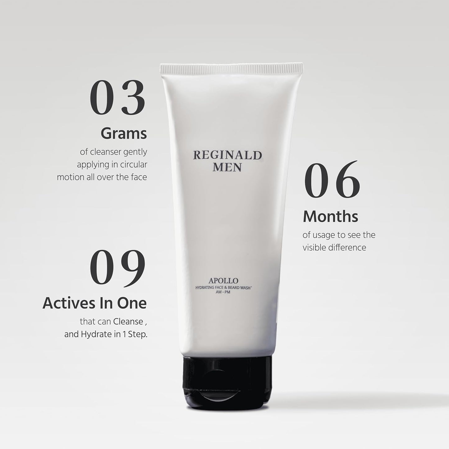 Reginald Men Apollo - Hydrating Face & Beard Wash 100g Beauty & Personal Care Reginald Men