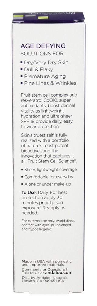 Andalou Naturals Daily Defense with SPF 18 Age-Defying Facial Lotion - 2.7 fl oz Beauty & Personal Care Andalou Naturals
