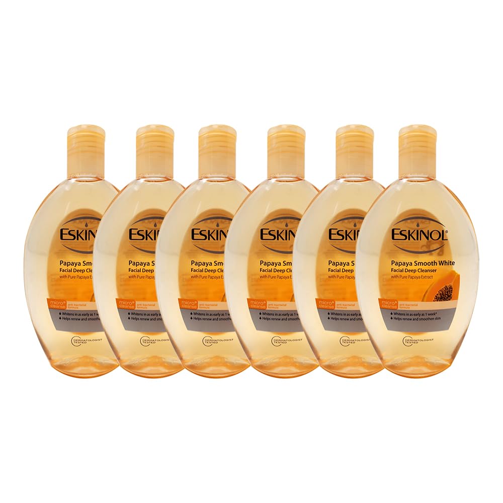 Eskinol Facial Cleanser 225 Ml - 7.6 Oz (Pack of 6) (Papaya) Beauty & Personal Care scthkidto
