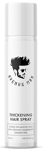 Avenue Man Hair Thickening Spray for Men - Professional Volumizing & Strong Hold Texturizing Spray for Men - Humidity Resistant & Easy Rinse Formula Beauty & Personal Care Avenue Man