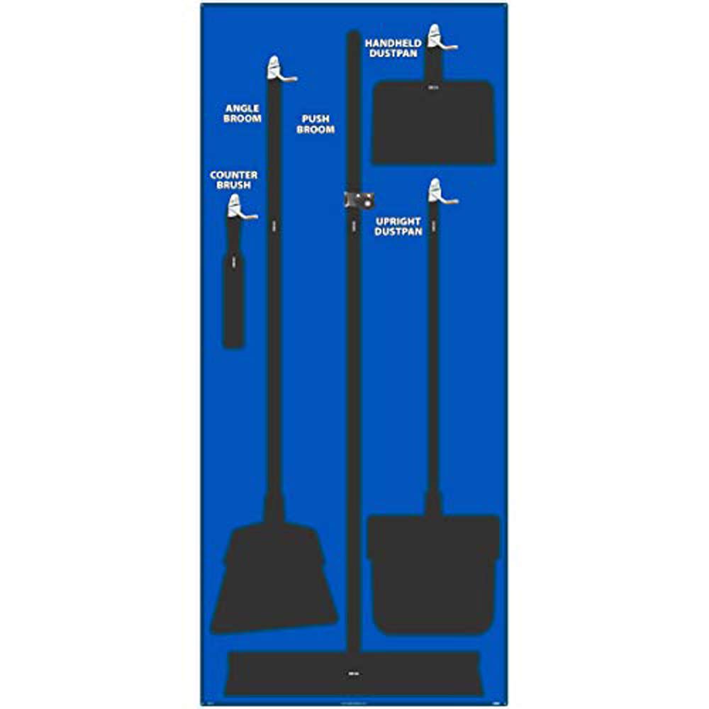 NMC SB101ACP 5S Janitorial Shadow Board, Blue/Black, 68"X30", AluminumCompositePanel (Tools Sold Separately) Beauty & Personal Care NMC