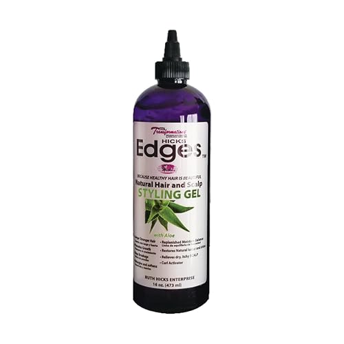 Hicks Edges Curl Activator, Definer Twist, Dry and Release Styling Gel with Aloe, Nourishing Scalp-Soothing Formula for Vibrant Healthy Hair (16 oz) Beauty & Personal Care Ruth Hicks Enterprise