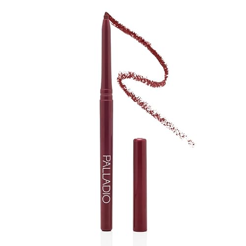 Palladio Retractable Waterproof Lip Liner High Pigmented and Creamy Color Slim Twist Up Smudge Proof Formula with Long Lasting All Day Wear No Beauty & Personal Care Palladio