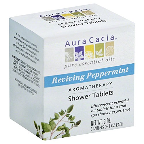 Aura Cacia Aromatherapy Shower Tablets, Reviving Peppermint 3 ea (Pack of 12)12 Beauty and Personal Care Aura Cacia