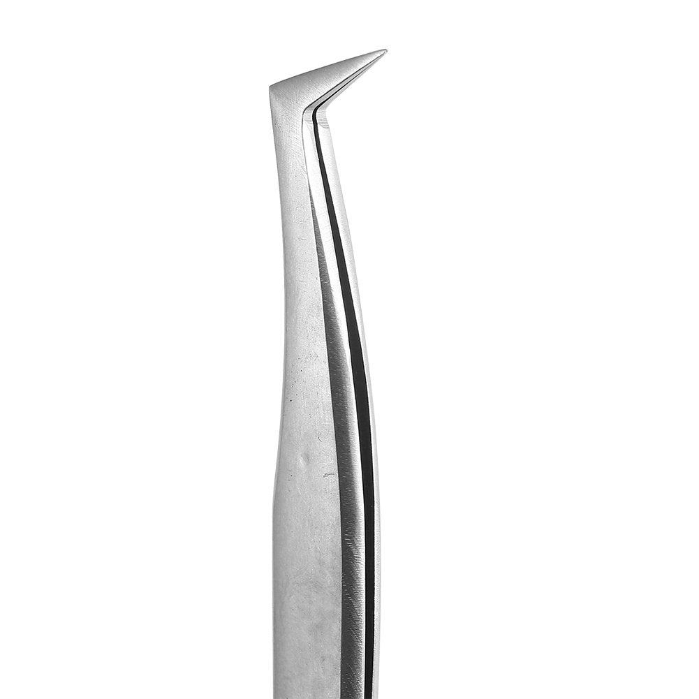 Silver Stainless Steel False Eyelash Extension Tweezers with Durable and Comfortable Handle, Eyelash Extension Tool for Extensions and Clamping Beauty and Personal Care Gavigain