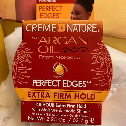 Creme Of Nature Argan Oil Perfect Edges Extra Hold 2.25 Ounce (66ml) (2 Pack) Beauty & Personal Care Creme of Nature