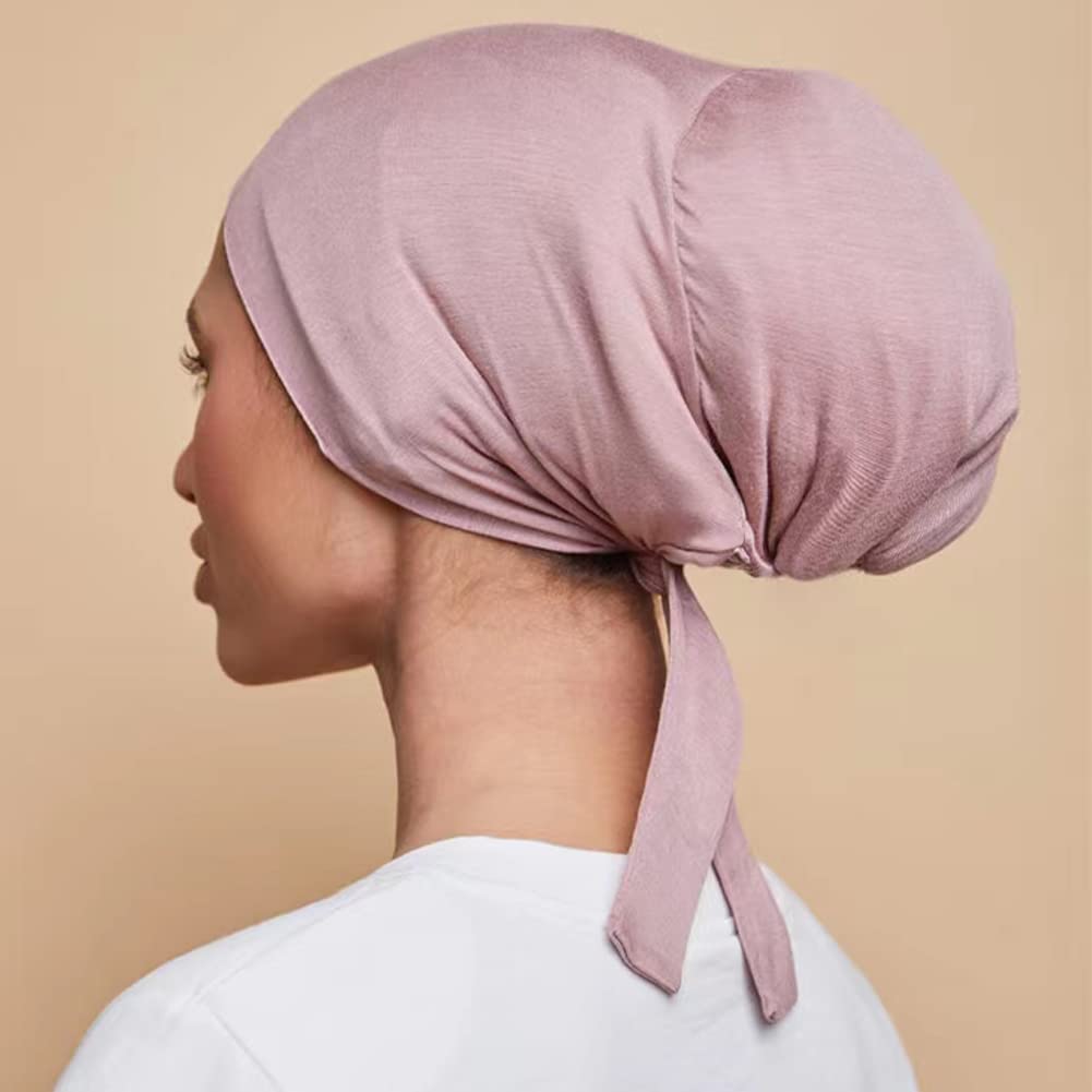 Belsen Satin Bonnet Silk Bonnet Sleep Cap Satin Lined Slouchy Beanie Night Sleeping Hat Adjustable for Curly Hair (Pink) Beauty and Personal Care Belsen