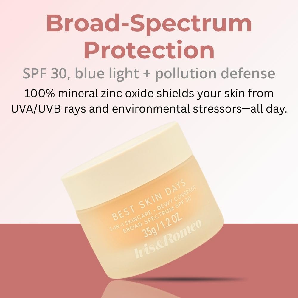 IRIS&ROMEO Best Skin Days SPF30 Tinted Moisturizer with Vitamin C + Hyaluronic Acid - 5 - Light Medium with Warm-Neutral Undertones
