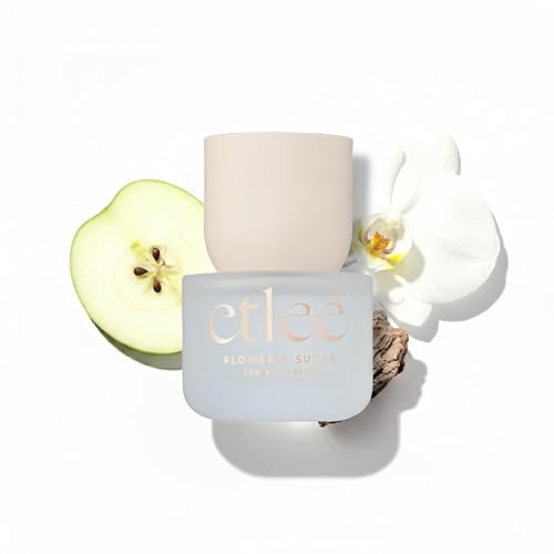 ETLEÉ Flower & Sugar Eau de Parfum 1.01oz, Long Lasting Perfume Inspired by CH GG Blush+SDJ 68, Floral Woody Musk Notes With Amber, Balsam, Lemon Beauty & Personal Care ETLEÉ