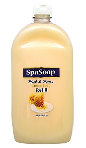 SpaSoap Milk & Honey Cream Soap Refill 32 oz / 947 ml Beauty & Personal Care Spasoap