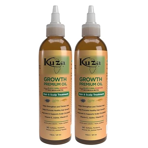 Premium Growth Oil W/Black Cumin & Rosemary 4 Oz. (Pack Of 2) Beauty & Personal Care Kuza