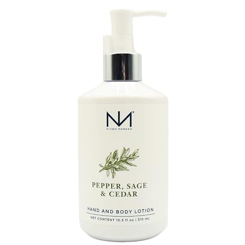 Niven Morgan Pepper, Sage and Cedar Hand and Body Lotion 10.5 fl oz 310 ml Beauty & Personal Care Niven Morgan