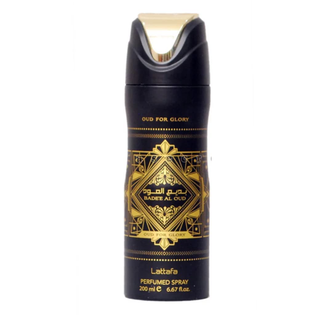 Lattafa Bade'e Al Oud Oud for Glory for Unisex Perfumed Deodorant Spray, 6.67 Ounce / 200 ml Beauty and Personal Care Lattafa