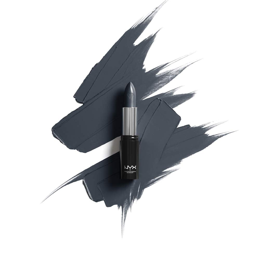 NYX PROFESSIONAL MAKEUP Shout Loud Satin Lipstick, Infused With Shea Butter - Exclusive (Blue Grey) Beauty & Personal Care NYX PROFESSIONAL MAKEUP