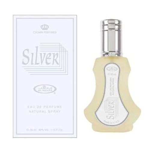 AL REHAB Silver Arabian Perfumes For Women - Eau de Parfum For Women Spray 35ML - Experience A Captivating & Long Lasting Perfume - Indulge In An Beauty & Personal Care Al-Rehab