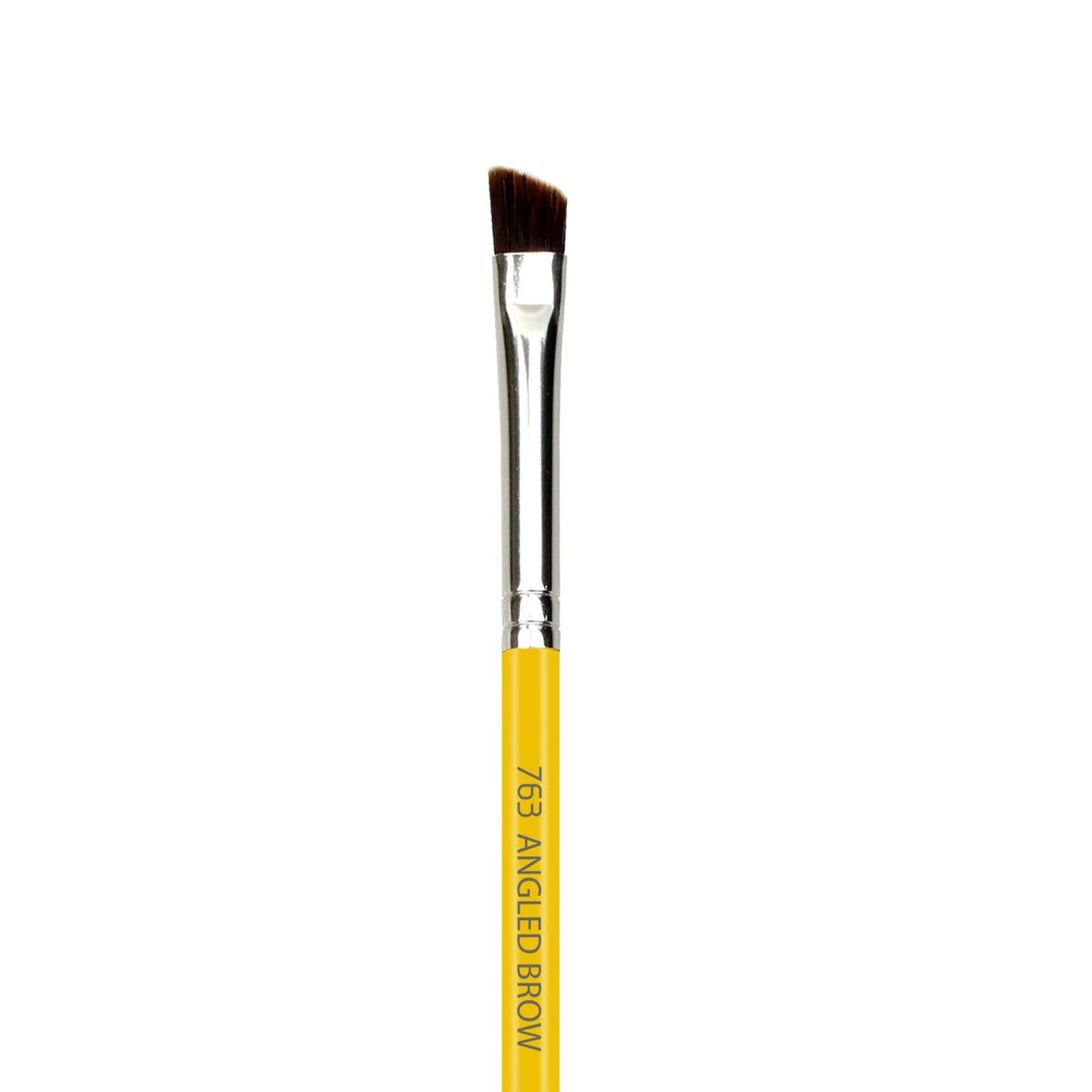 Bdellium Tools Professional Makeup Brush - Studio Series 763 Angled Brow - With Mix of Soft Synthetic & Natural Fibers, For Defining Eyebrows (Yellow