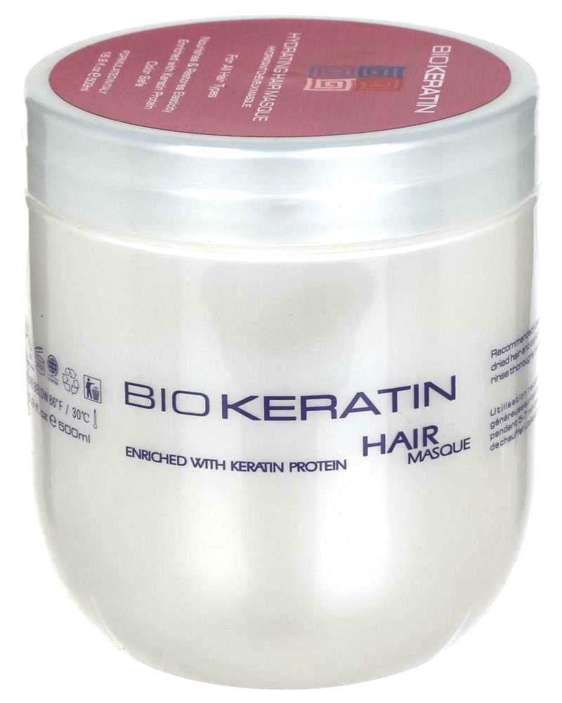 Bio Keratin - Hydrating Hair Masque 16.9 Fl.Oz (500ml). Nourishes & Restores Elasticity Hair. Beauty & Personal Care Bio PureOils