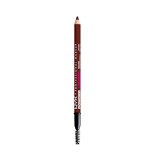 NYX PROFESSIONAL MAKEUP Powder Louder Eyebrow Pencil, Brow Pencil with Buildable Volume For Up To 12HR Wear, Vegan Formula - Black Cherry Beauty & Personal Care NYX PROFESSIONAL MAKEUP