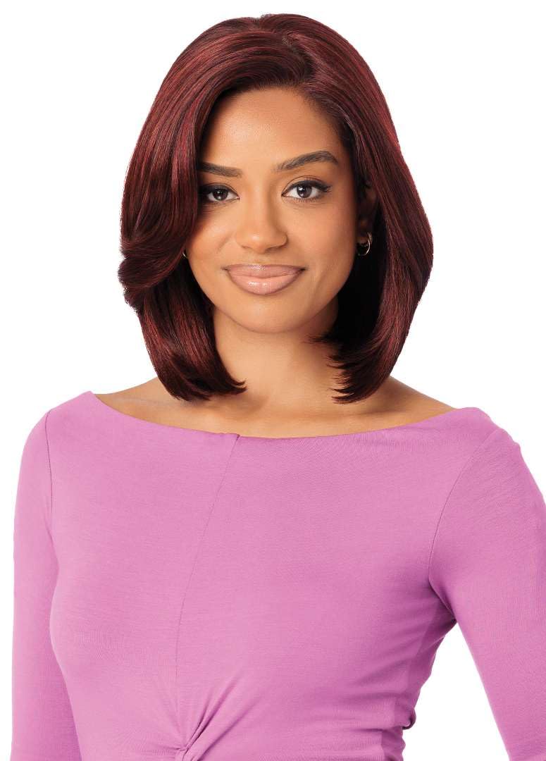 Outre Lace Front Wig - Perfect Hair Line 13X4 - Swoop Series - Swoop 20 (GINGER BROWN)
