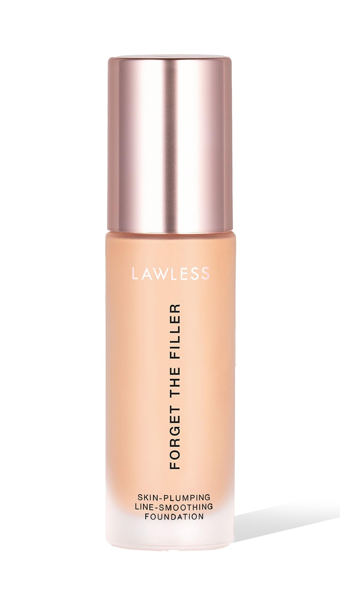 LAWLESS Women's Forget the Filler Skin-Plumping Line-Smoothing Foundation, 5L, light with warm-golden undertones, 1.0 Ounce
