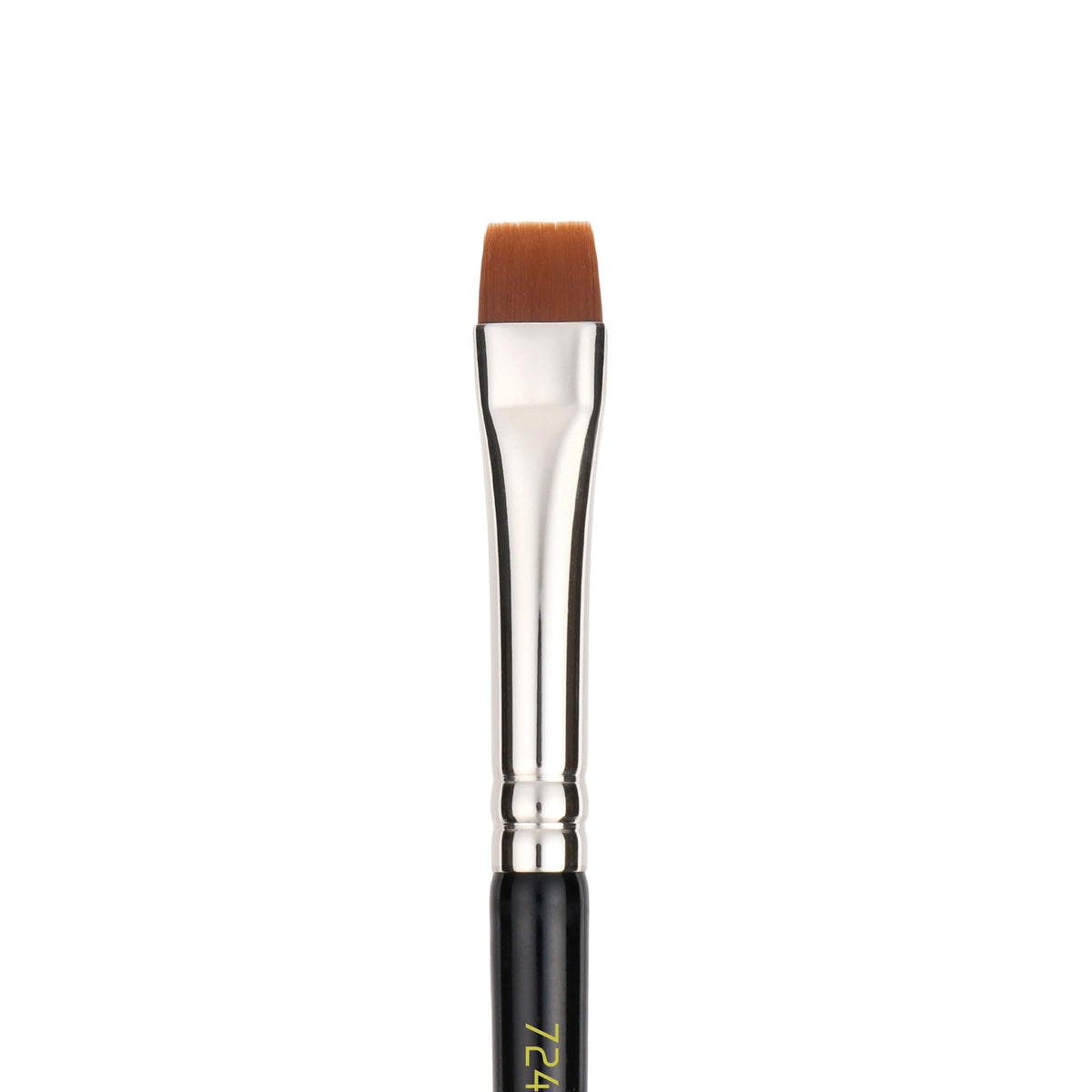 Bdellium Tools Professional Makeup Brush - Maestro Series 724 Double-ended Flat Definer and Spoolie - With All-Vegan Synthetic Fibers, For Grooming