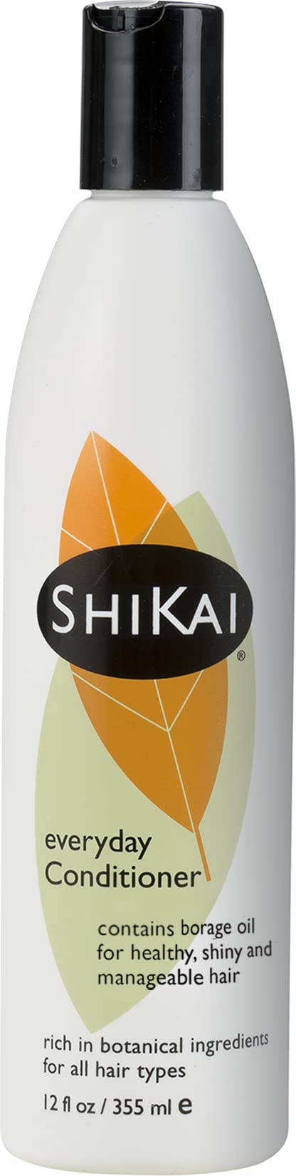 ShiKai Everyday Hydrating Conditioner (Unscented, 12oz) | With Borage & Jojoba Oil | Promotes Healthy Scalp | Nourish & Shine | Vegan