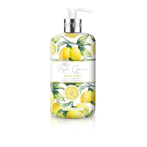 Baylis & Harding Liquid Hand Soap Wash with Dispenser, Royale Garden, Lemon & Basil, 16.9oz/500ml Beauty & Personal Care Baylis & Harding