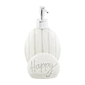 Mud Pie, White, 5" x 4 1/4" Happy Sponge Soap Pump Beauty & Personal Care Mud Pie