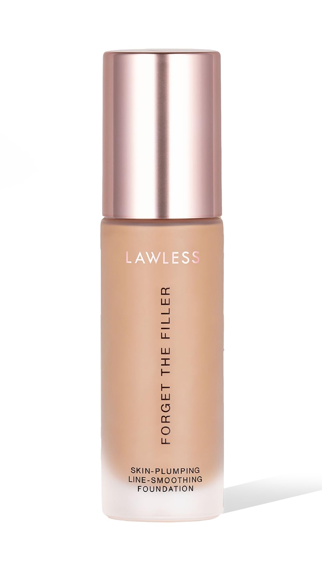LAWLESS Women's Forget the Filler Skin-Plumping Line-Smoothing Foundation, 14T, tan with cool-neutral undertones, 1.0 Ounce