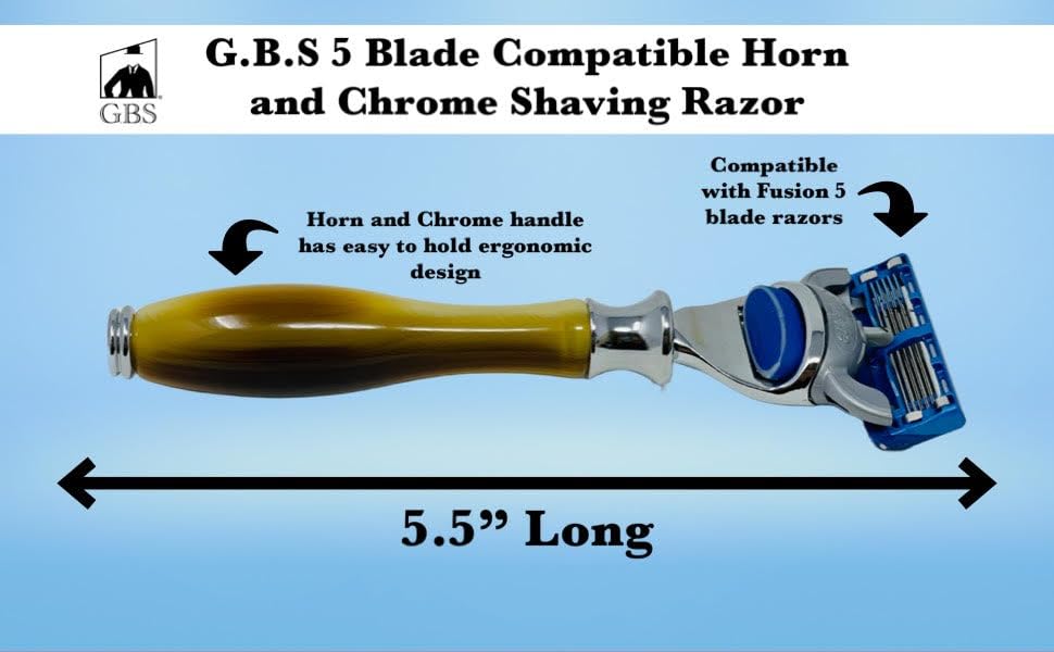 G.B.S Men’s Complete Shaving Set, Brush Razor Holder, Beard Oil Beard Balm, Shaving Soap, Aftershave Pure Badger Shave Brush and Manual Razor Beauty and Personal Care G.B.S
