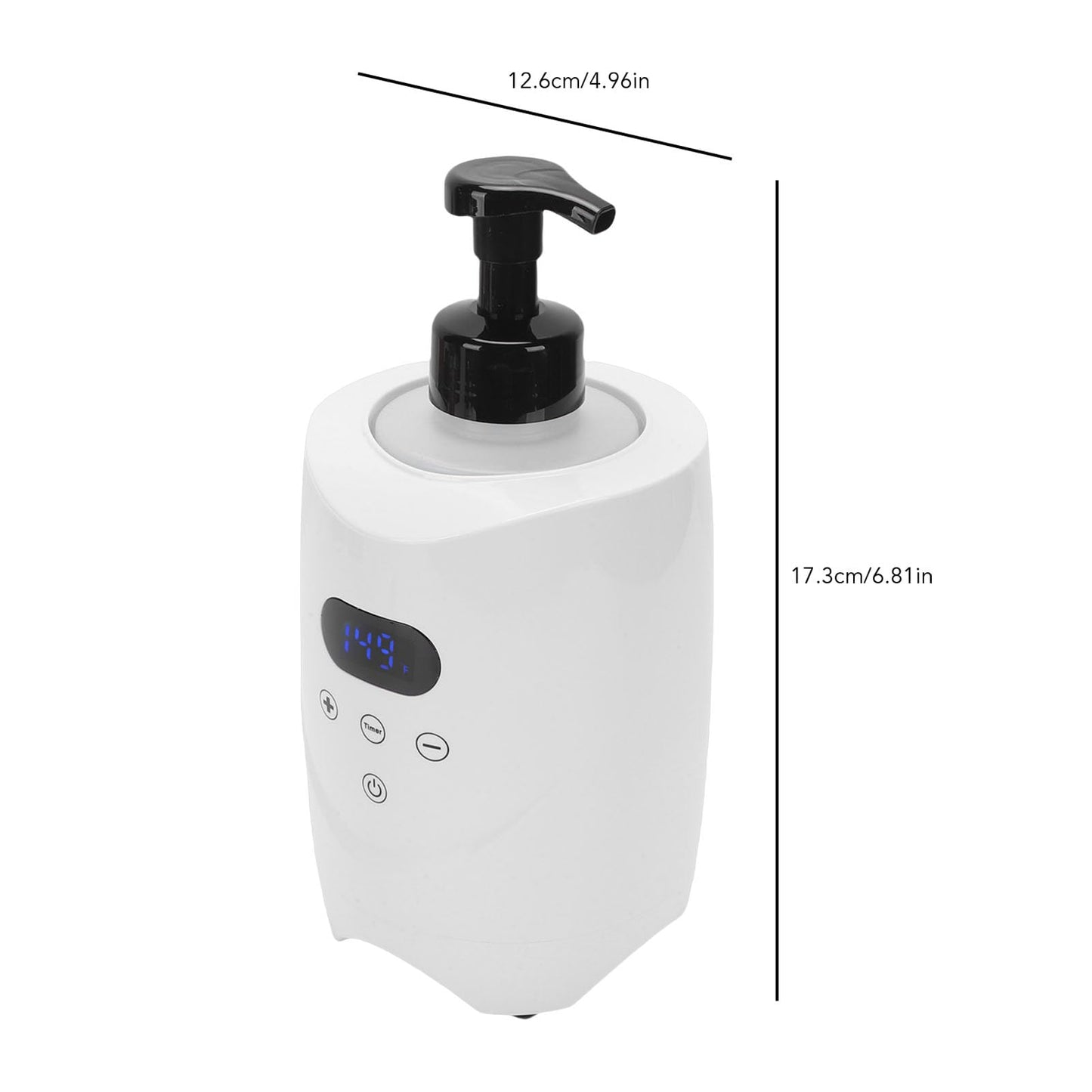NOENNULL Hot Lather Machine for Shaving Fast Even Heating Professional Shaving Foam Warmer for Home Salon Barber Shop with 2 500ml Foam Bottle for Men Beauty and Personal Care NOENNULL