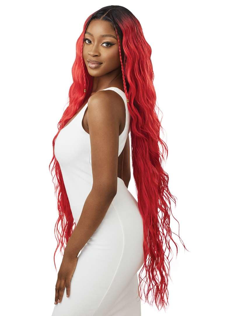 Outre Lace Front Wig - Melted Hairline - Lorenza (DRST4/WILD HONEY SWIRL)