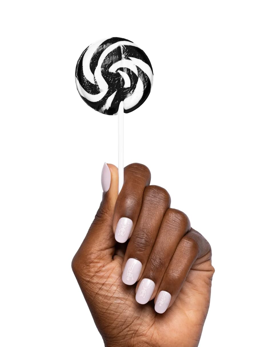 Olive & June Halloween Super Stick Press-On Nails, Boogie Bones, Short