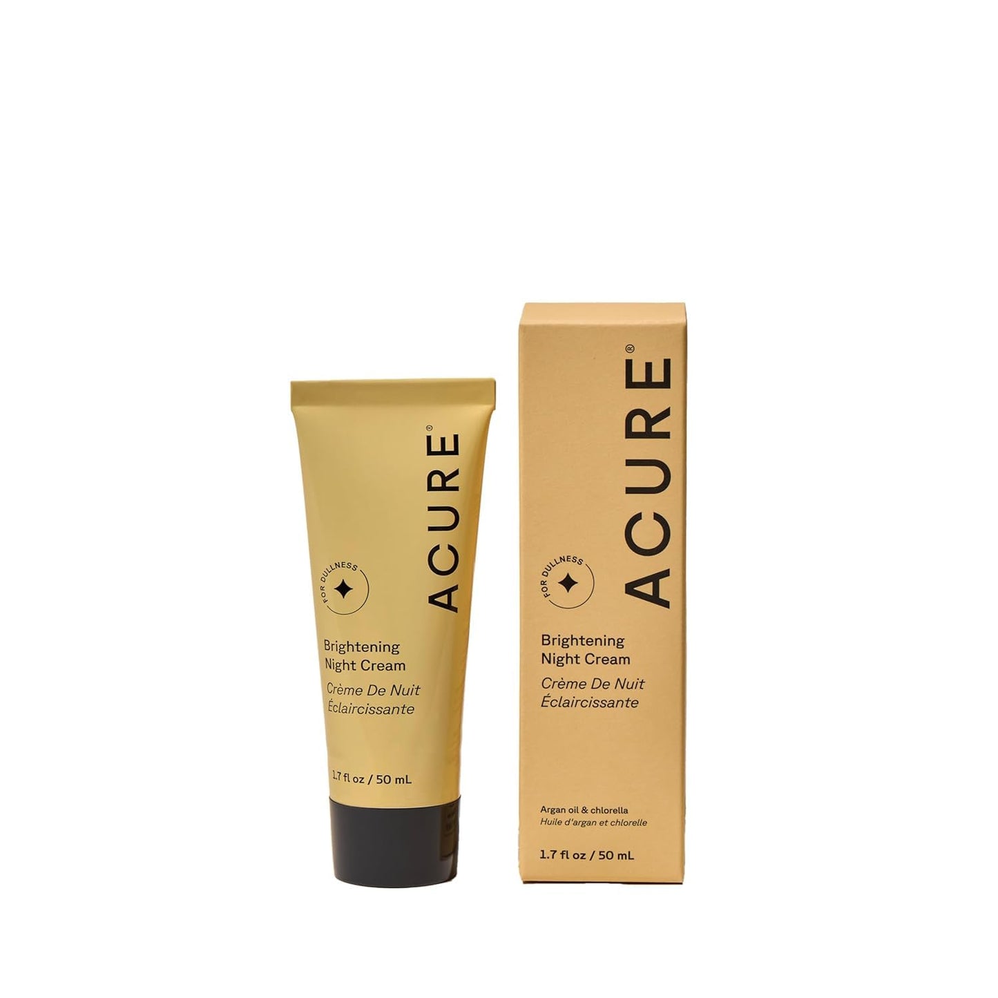 Acure Brightening Night Cream - Radiance Boosting Night Face Cream for Women & Men, Hydrating & Revitalizing Moisturizer for Uneven Skin Tone Beauty & Personal Care Acure