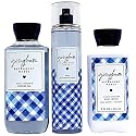 Gingham - The Daily Trio Gift Set Full Size - Shower Gel, Fine Fragrance Mist and Super Smooth Body Lotion - 2019 Beauty & Personal Care Bath & Body Works
