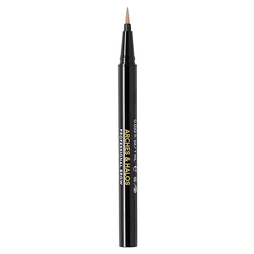 Arches and Halos Fine Bristle Tip Pen - Eyebrow Pencils for Women - Vegan Brow Pencil - Smudge-Proof, Buildable Formula - Sunny Blonde - 0.02 oz Beauty & Personal Care Arches & Halos