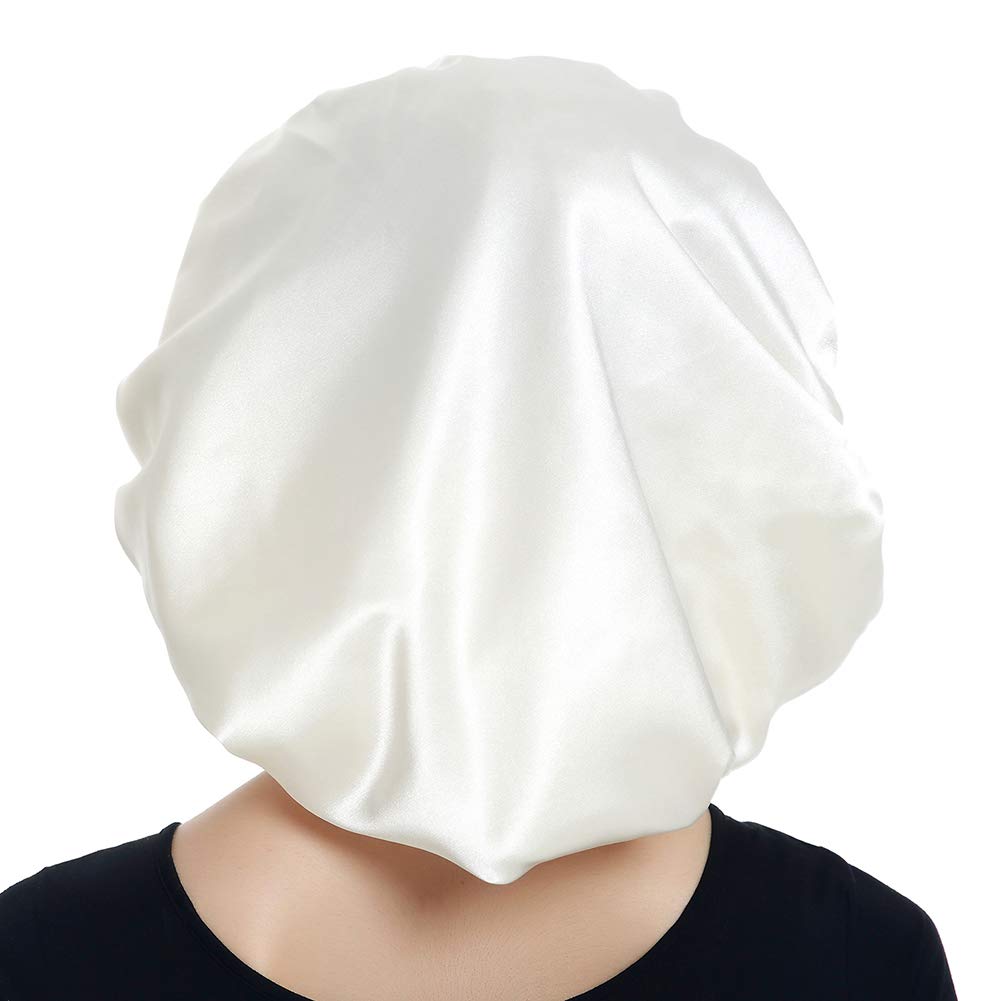 Jumbo Satin Bonnet for Natural Hair Braids Satin Stocking Cap Beauty and Personal Care Alnorm