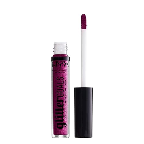 NYX PROFESSIONAL MAKEUP Glitter Goals Liquid Lipstick - X Infinity (Violet With Pink And Magenta Glitter) Beauty & Personal Care NYX PROFESSIONAL MAKEUP