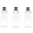 12PCS 1oz / 30Ml Empty Clear PET Plastic Tube Bottle Containers With Silver Aluminum Screw Cap For Makeup Lotion Essential Oils Creams Powders Beauty & Personal Care TUPWEL