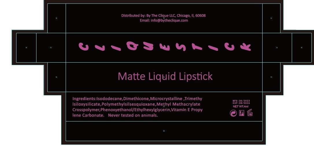 By The Clique Premium Black Long Lasting Liquid Matte Lipstick | Noche Bella | Beautiful Night Lipstick For All Occasions | A Night Out | Goth | Beauty & Personal Care By The Clique