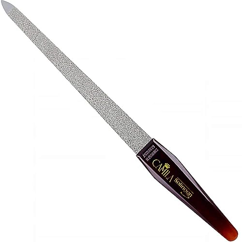 Camila Solingen CS19 Sapphire Metal Nail File for Natural Nails Fingernail and Toenail Care, 8" Double Sided Coarse and Fine for Manicure and Pedicure Beauty & Personal Care Camila Solingen