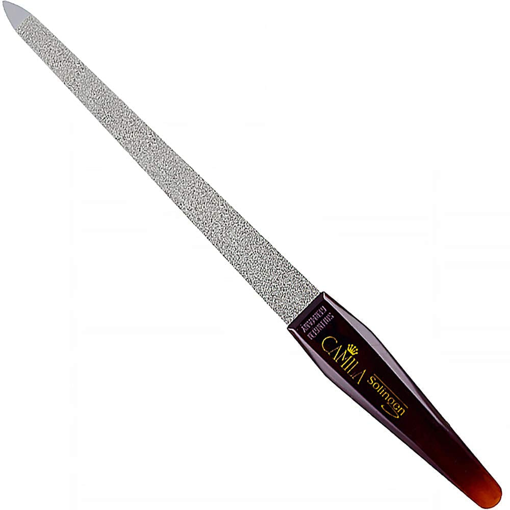 Camila Solingen CS19 Sapphire Metal Nail File for Natural Nails Fingernail and Toenail Care, 8" Double Sided Coarse and Fine for Manicure and Pedicure Beauty & Personal Care Camila Solingen