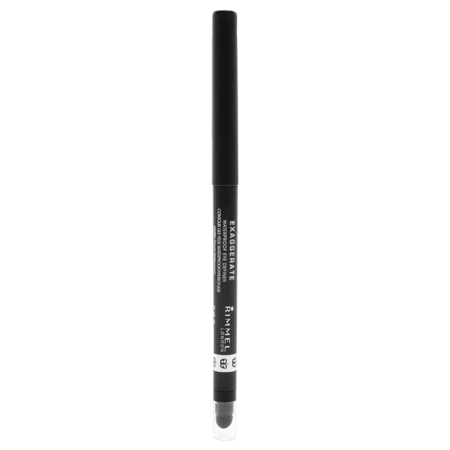 Rimmel London Exaggerate Eye Definer Crayon Waterproof - 263 Starlit Black Eyeliner Women 0.01 oz Beauty & Personal Care Rimmel