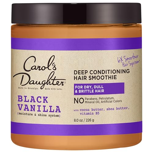 Carol's Daughter Black Vanilla Hair Smoothie for Curly, Wavy or Natural Hair, Shea Butter Hair Mask For Dry and Dull Hair, 8 Oz Beauty & Personal Care Carol's Daughter