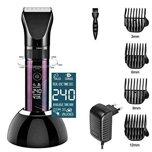 ZUIAI Electric Hair Trimmer Clipper Men Professional Digital Beard Trimer Body Face Hair Clippers Adult Cordless Hair Cutting Machine Beauty and Personal Care ZUIAI