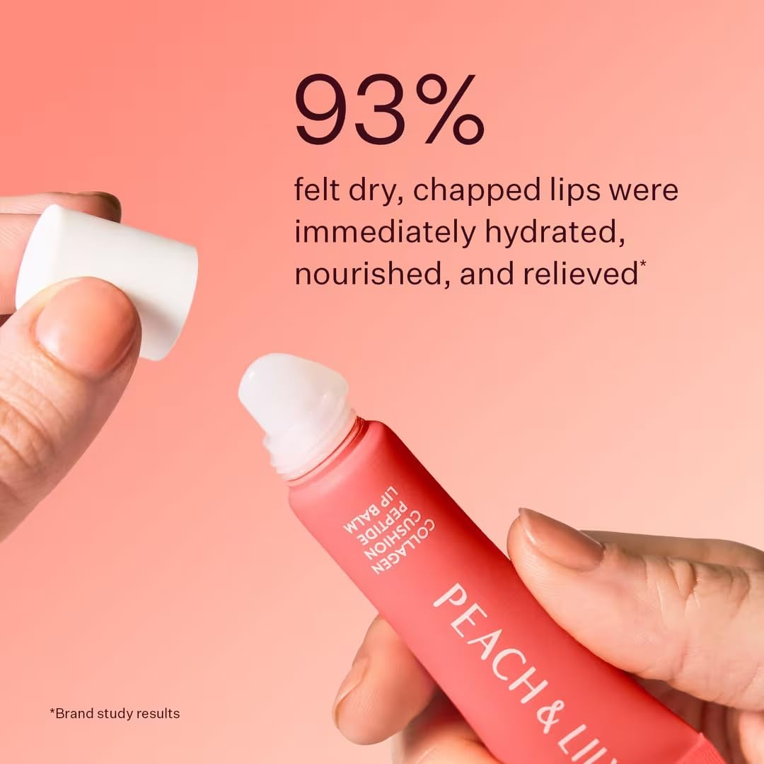 Peach & Lily Collagen Cushion Peptide Clear Lip Balm Beauty & Personal Care Peach & Lily